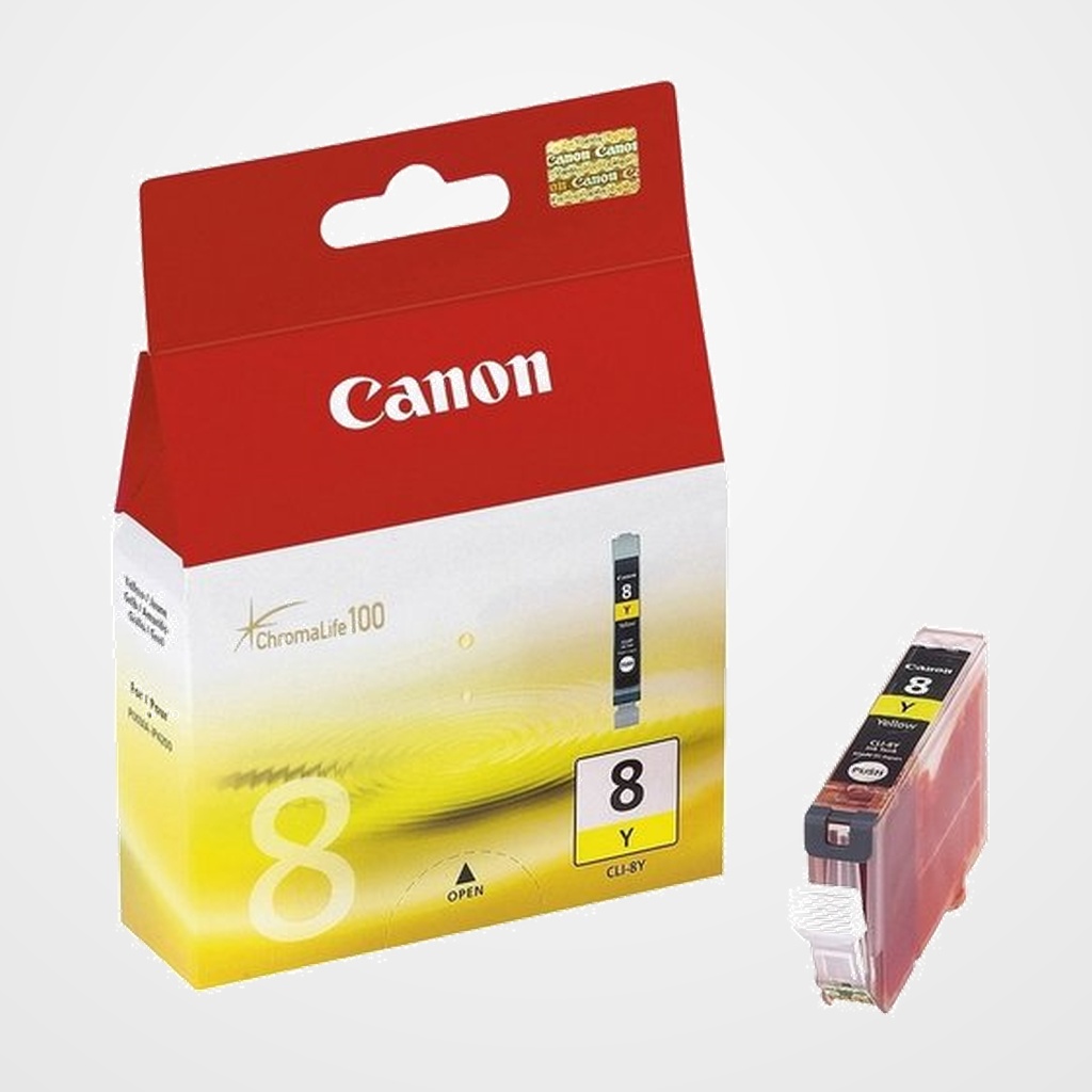 CARTUCHO INKJET CANON CLI8Y DEP.TINT.AMARILLA IP3000/4000/5000/6000 (0623B001AA)