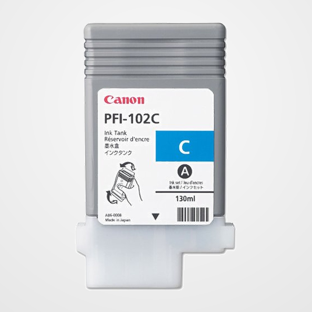 CONS. PLOTTER CANON PFI102C DEP.TINT.CIAN COLORANTE (130 ML) (0896B001AA)