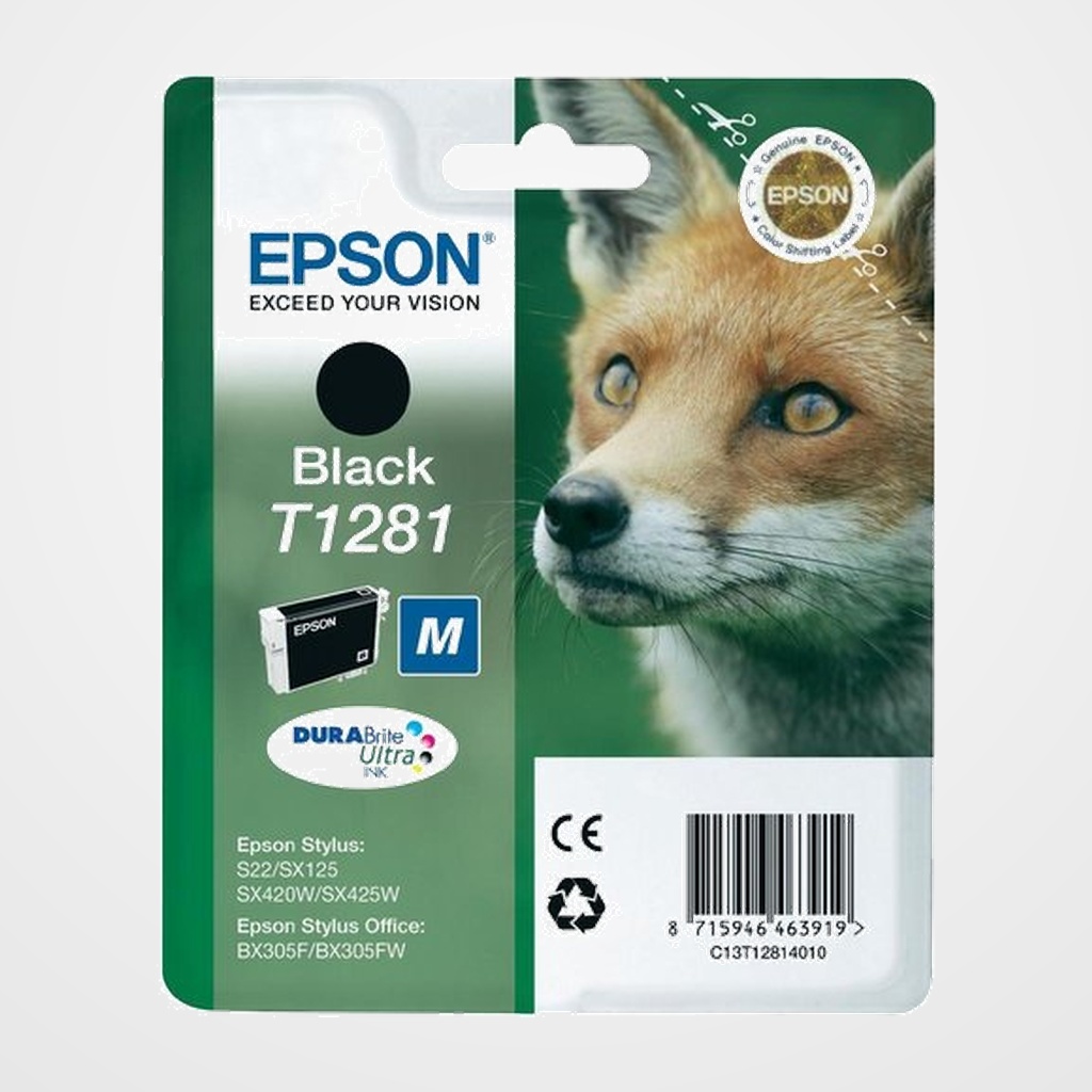 CARTUCHO INKJET EPSON T128140 STYLUS S22 SX125/420W/425W OFFICE BX305F/305FW NEGRO