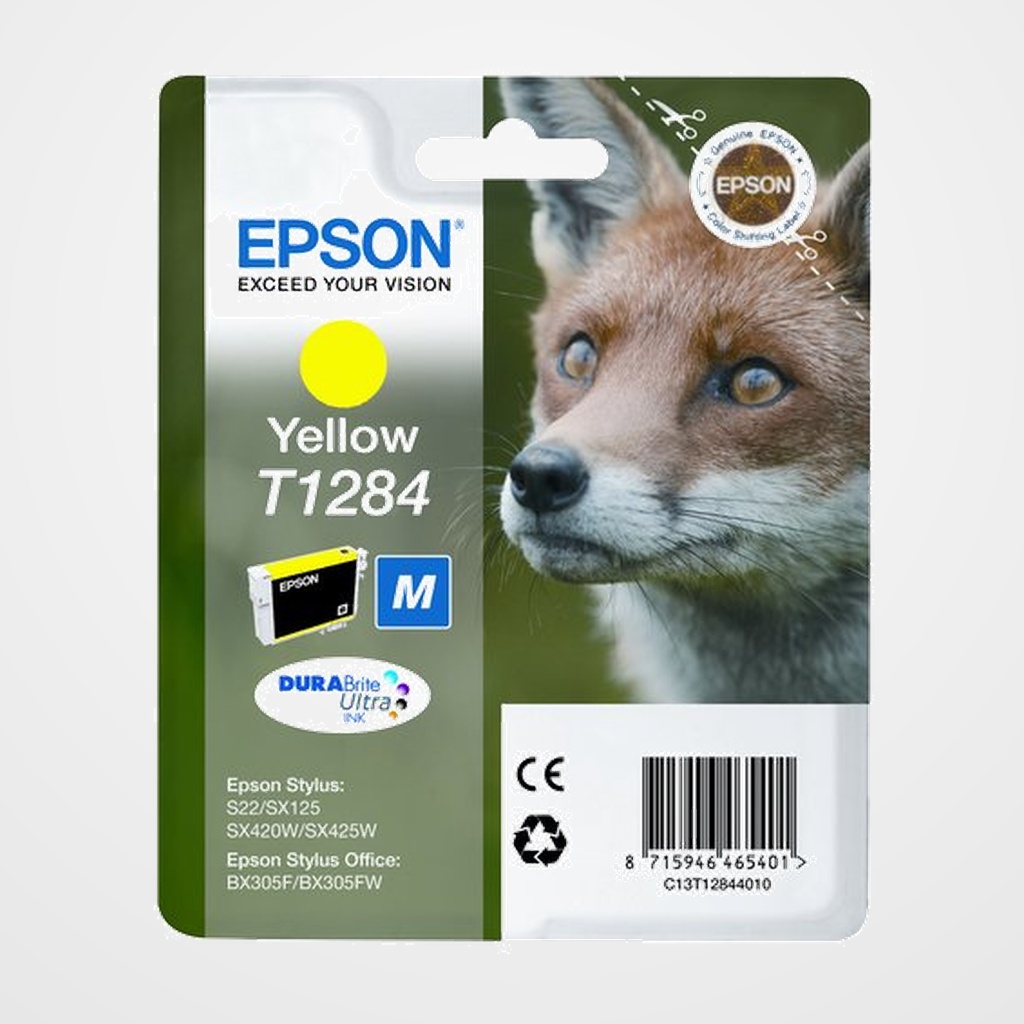 CARTUCHO INKJET EPSON T128440 STYLUS S22 SX125/420W/425W OFFICE BX305F/305FW AMARILLO