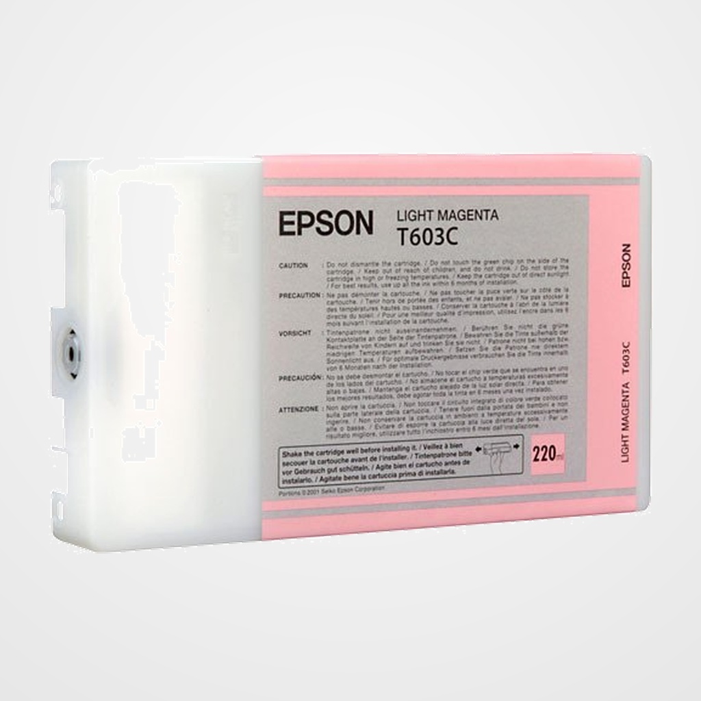 CARTUCHO INKJET EPSON T603C00 STYLUS PRO 7800/7880/9800/9880 MAGENTA CLARO 220ML