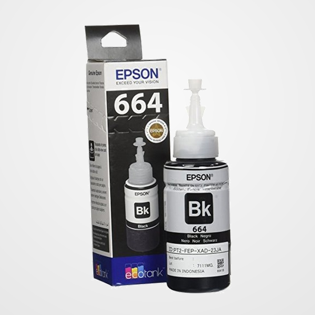 CARTUCHO INKJET EPSON T664140 ECOTANK 664 L355/L555/ET-2500/2550/4500 NEGRO 70ML