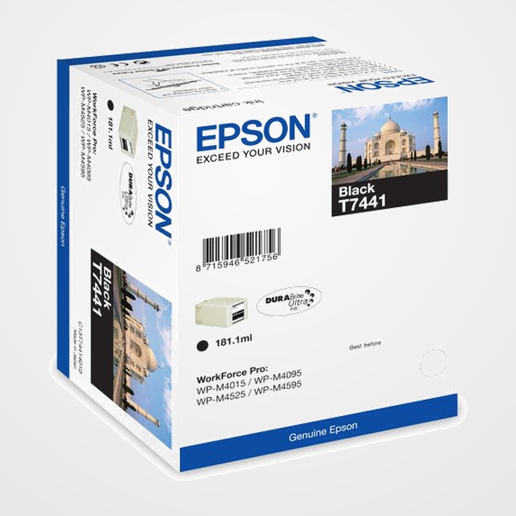 CARTUCHO INKJET EPSON T744140 WP-M4015/M4095/M4525/M4595/M4000 SERIES NEGRO 181,1 ml