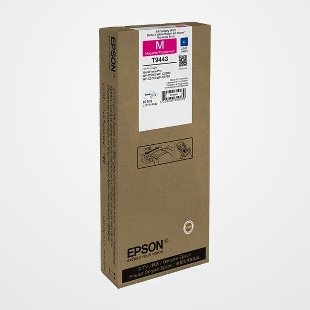 CARTUCHO INKJET EPSON T944340 WORKFORCE PRO WF-C5210DW/WF-C5290DW/WF-C5710DWF/WF-C5790DWF MAGENTA 19,9 ml
