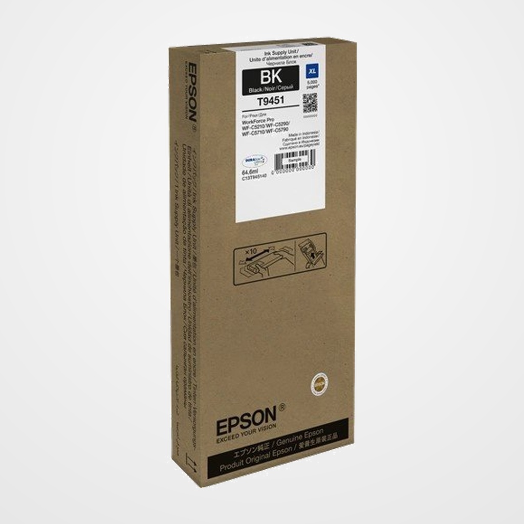 CARTUCHO INKJET EPSON T945140 XL WF-C5210DW/WF-C5290DW/WF-C5710DWF/WF-C5790DWF NEGRO 64,6ML