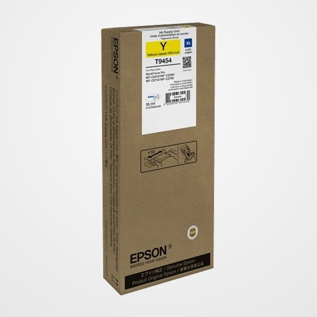 CARTUCHO INKJET EPSON T945440 XL WF-C5210DW/WF-C5290DW/WF-C5710DWF/WF-C5790DWF AMARILLO 38,1ML
