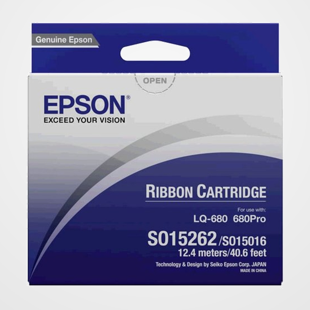 [41103015] CINTA MATRICIAL EPSON S015262 DLQ-2000 LQ-670/860/1060/2500/2550 NEGRA