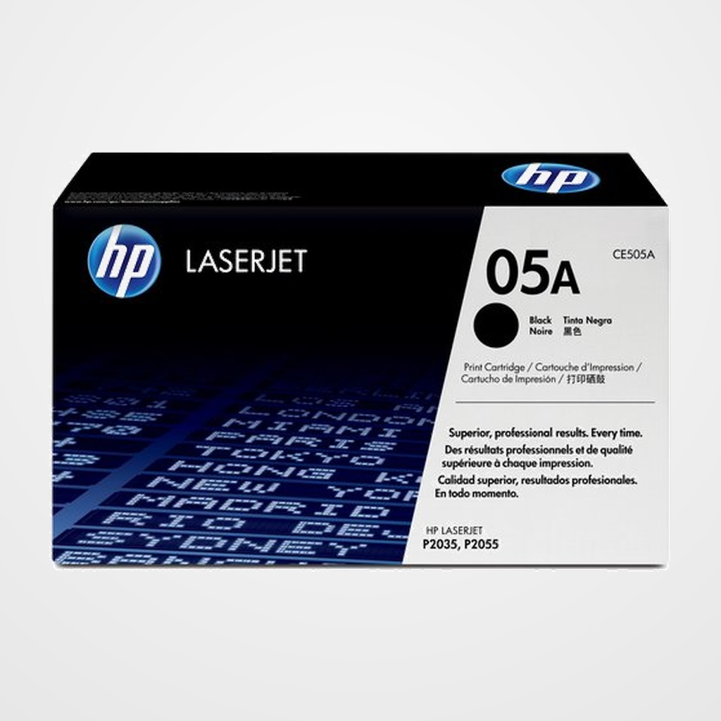 TONER HP Nº 05A CE505A LASERJET P2035/2055 NEGRO 2.300 PÁG.