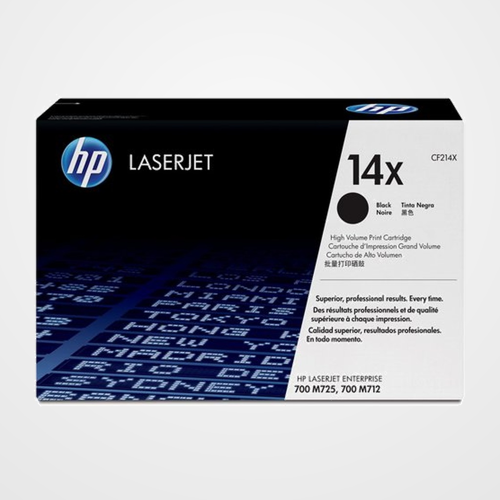 TONER HP Nº 14X CF214X LASERJET ENTERPRICE 700, MFP-M712/725 17.500 PÁG.