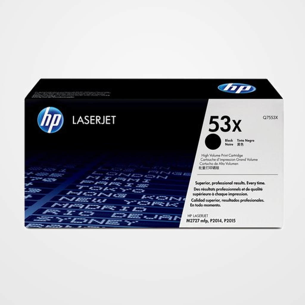 TONER HP Nº 53X Q7553X LASERJET 2015/2525 NEGRO 7.000 PÁG.