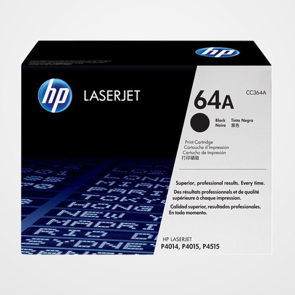 TONER HP Nº 64A CC364A NEGRO LASERJET P4014/4015/4515/4010/4510 10.000 PÁG.
