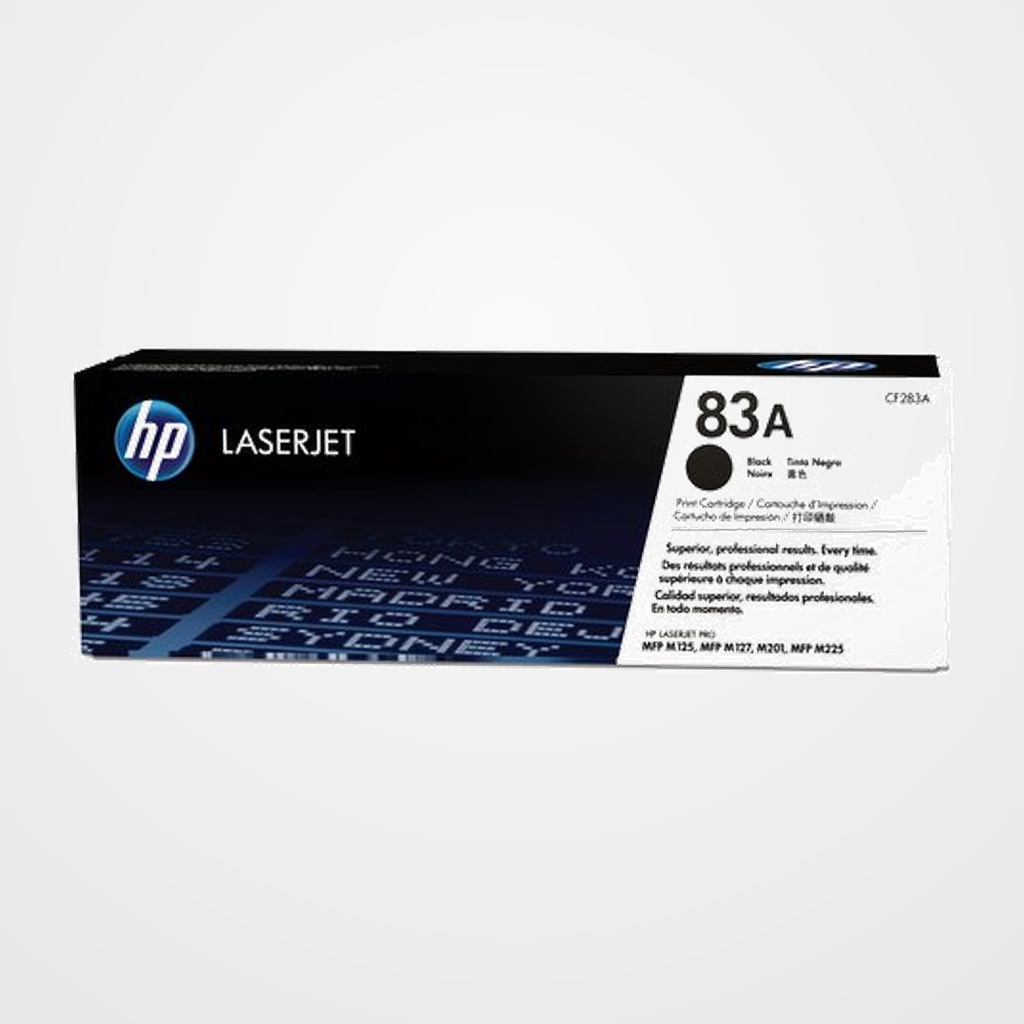 TONER HP Nº 83A CF283A LASERJET M125NW/127NF/127NW NEGRO 1.500 PÁG.