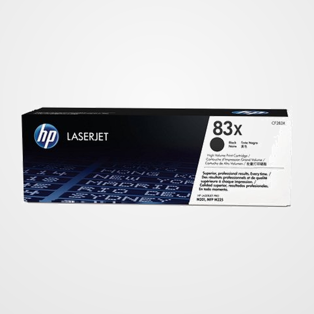 TONER HP Nº 83X CF283X LASERJET M201N/225DN NEGRO 2.200 PÁG.