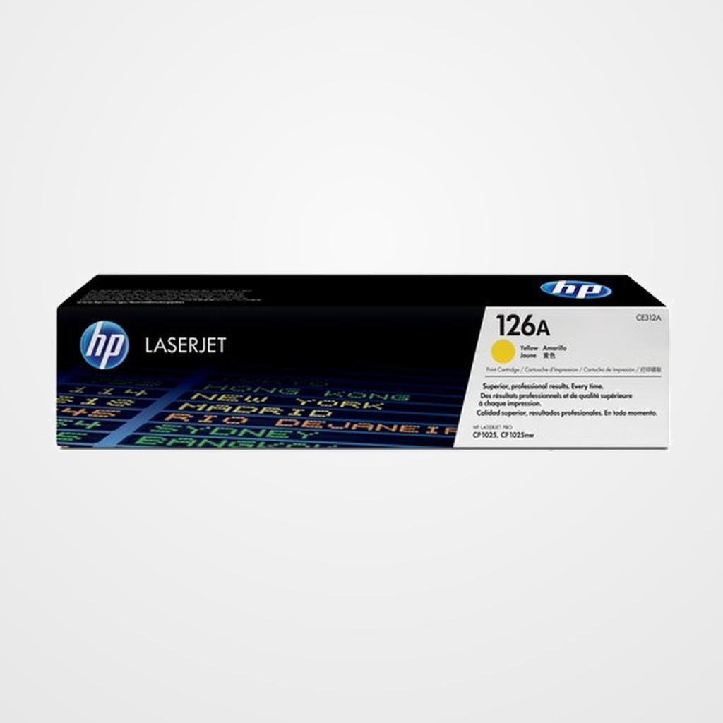 TONER HP Nº 126A CE312A LASERJET PRO 1025NW/1025/1020 AMARILLO 1.000 PÁG.