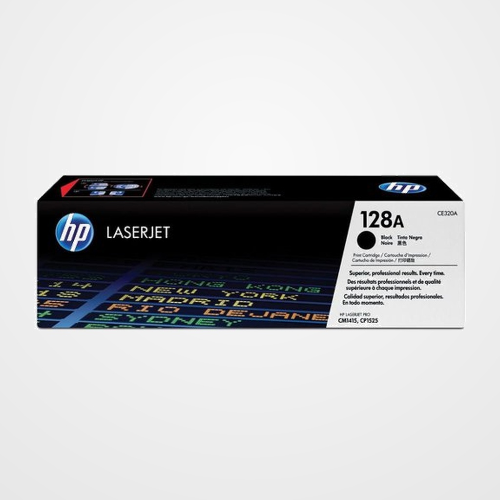 TONER HP Nº 128A CE320A NEGRO LASERJET PRO SERIE CM1415/CP1525N 2.000 PÁG.