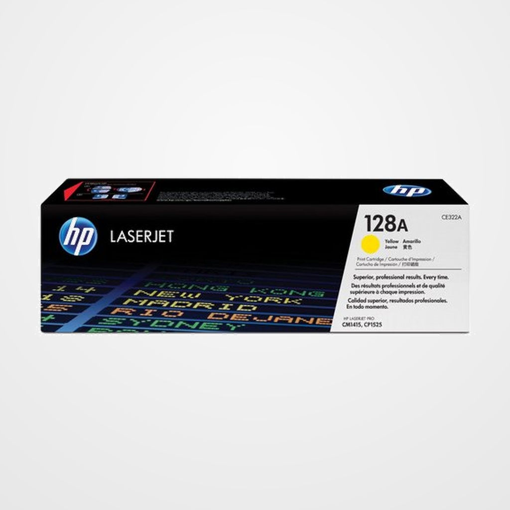 TONER HP Nº 128A CE322A AMARILLO LASERJET PRO SERIE CM1415/CP1525N 1.300 PÁG.