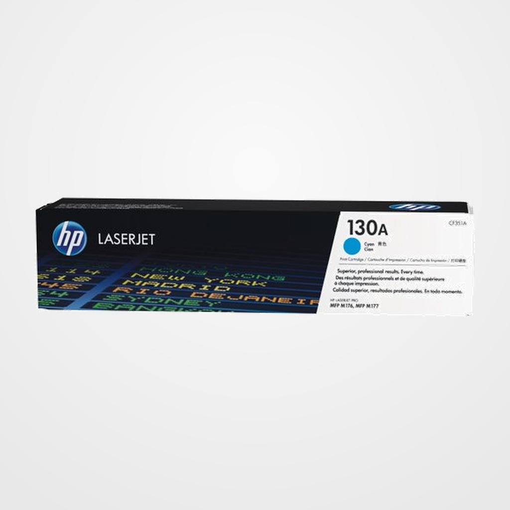 TONER HP Nº 130A CF351A CIAN LASERJET PRO SERIE MFP M176N/MFP177FW 1.300 PÁG.