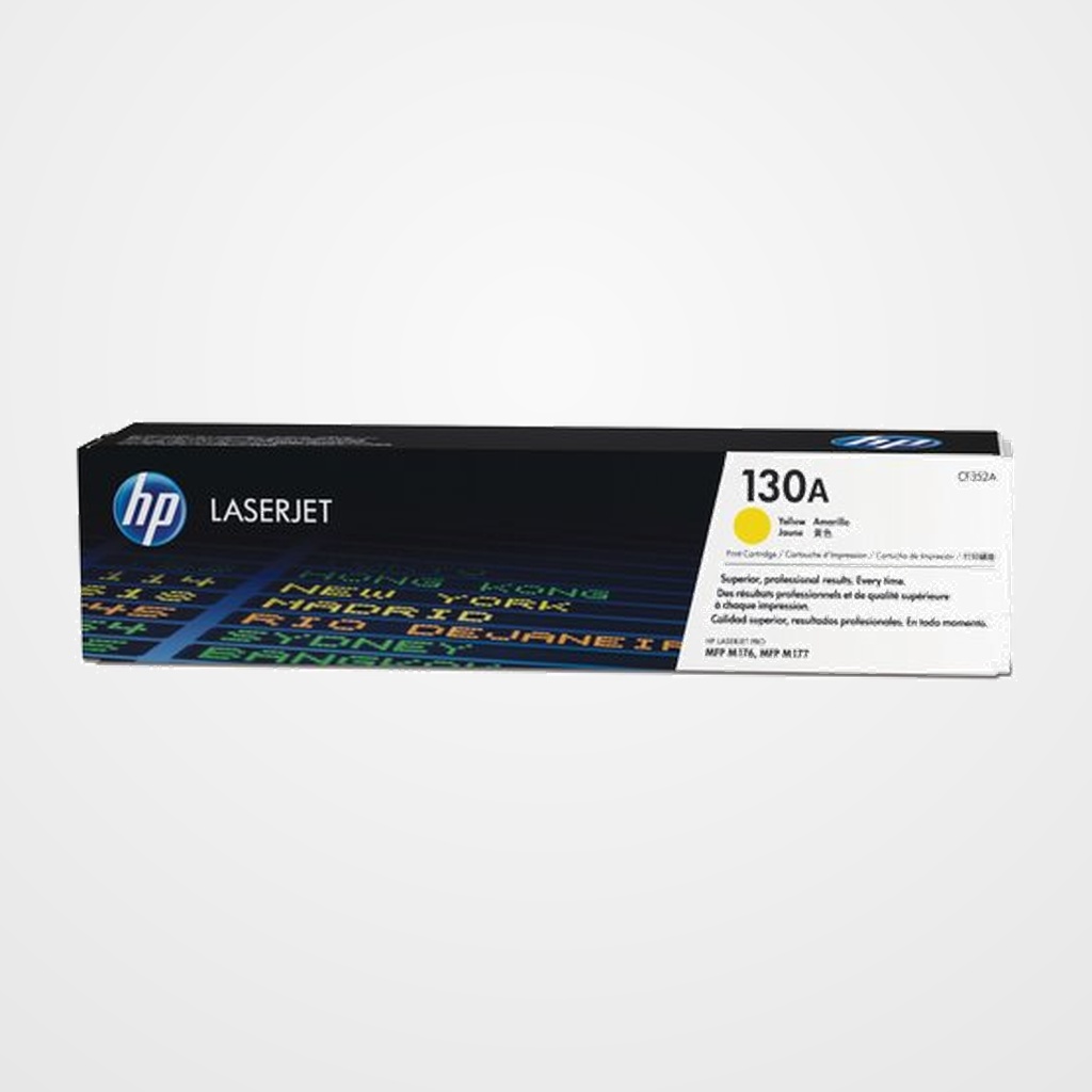 TONER HP Nº 130A CF352A AMARILLO LASERJET PRO SERIE MFP M176N/MFP177FW 1.300 PÁG.