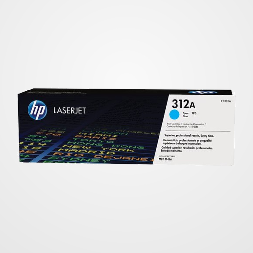TONER HP Nº 312A CF381A LASERJET PRO MFP M476DN/M476DW/M476NW CIAN 2.700 PÁG.