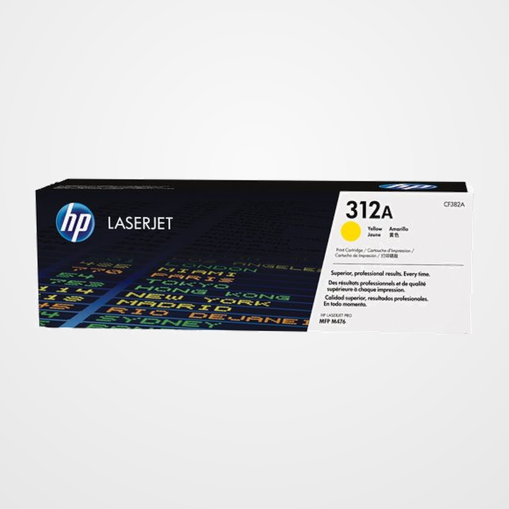 TONER HP Nº 312A CF382A LASERJET PRO MFP M476DN/M476DW/M476NW AMARILLO 2.700 PÁG.