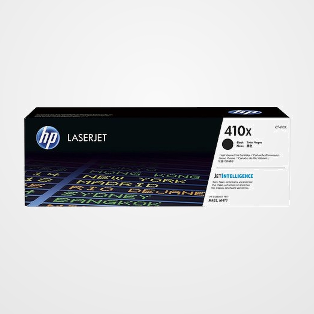 TONER HP Nº 410X CF410X LASERJET PRO M452DN/M452DW/M452NW, MFP M377DW/M477FDN/M477FDW/M477FNW NEGRO 6.500 PÁG.