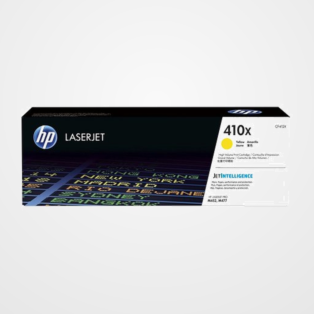 TONER HP Nº 410X CF412X LASERJET PRO M452DN/M452DW/M452NW, MFP M377DW/M477FDN/M477FDW/M477FNW AMARILLO 5.000 PÁG.