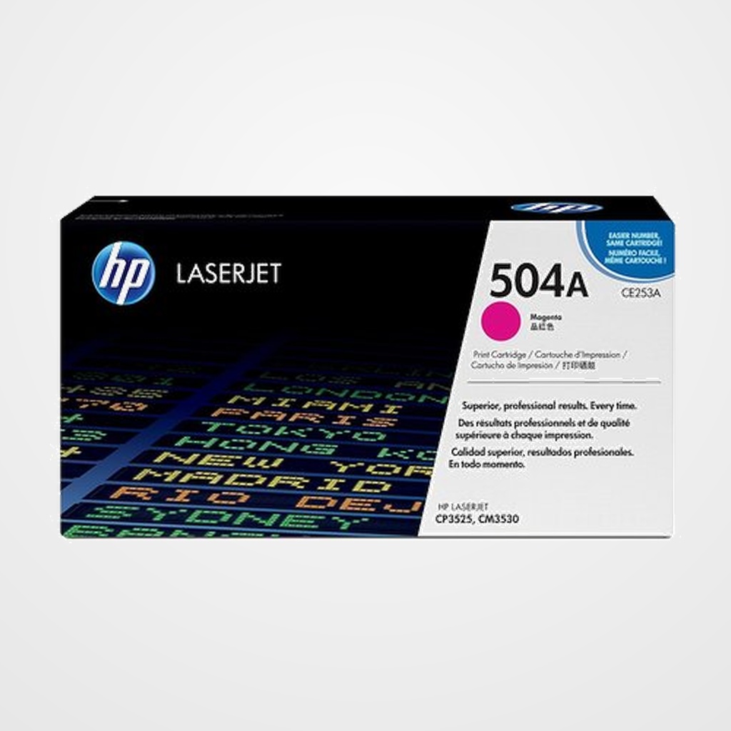 TONER HP Nº 504A CE253A LASERJET CP3525 MAGENTA 7.000 PÁG.