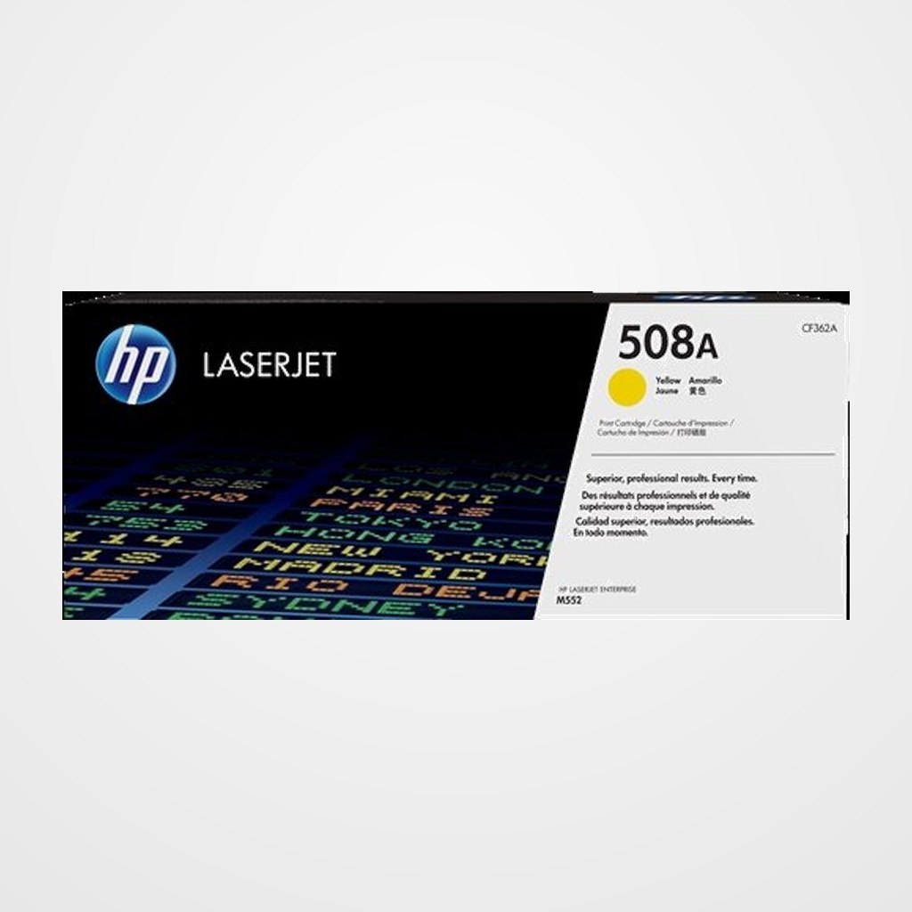 TONER HP Nº 508A CF362A LASERJET MFP-M552/553/577 AMARILLO 5.000 PÁG.