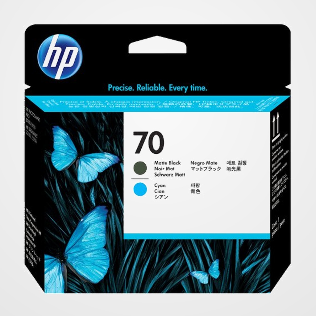 CABEZAL INKJET HP C9404A Nº70 DESINGJET Z5200 NEGRO MATE y CIAN