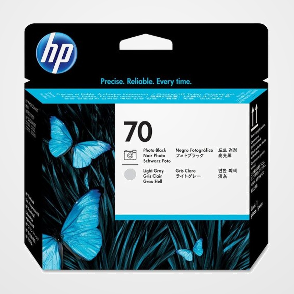 CABEZAL INKJET HP C9407A Nº70 DESINGJET Z5200 NEGRO FOTO y GRIS CLARO