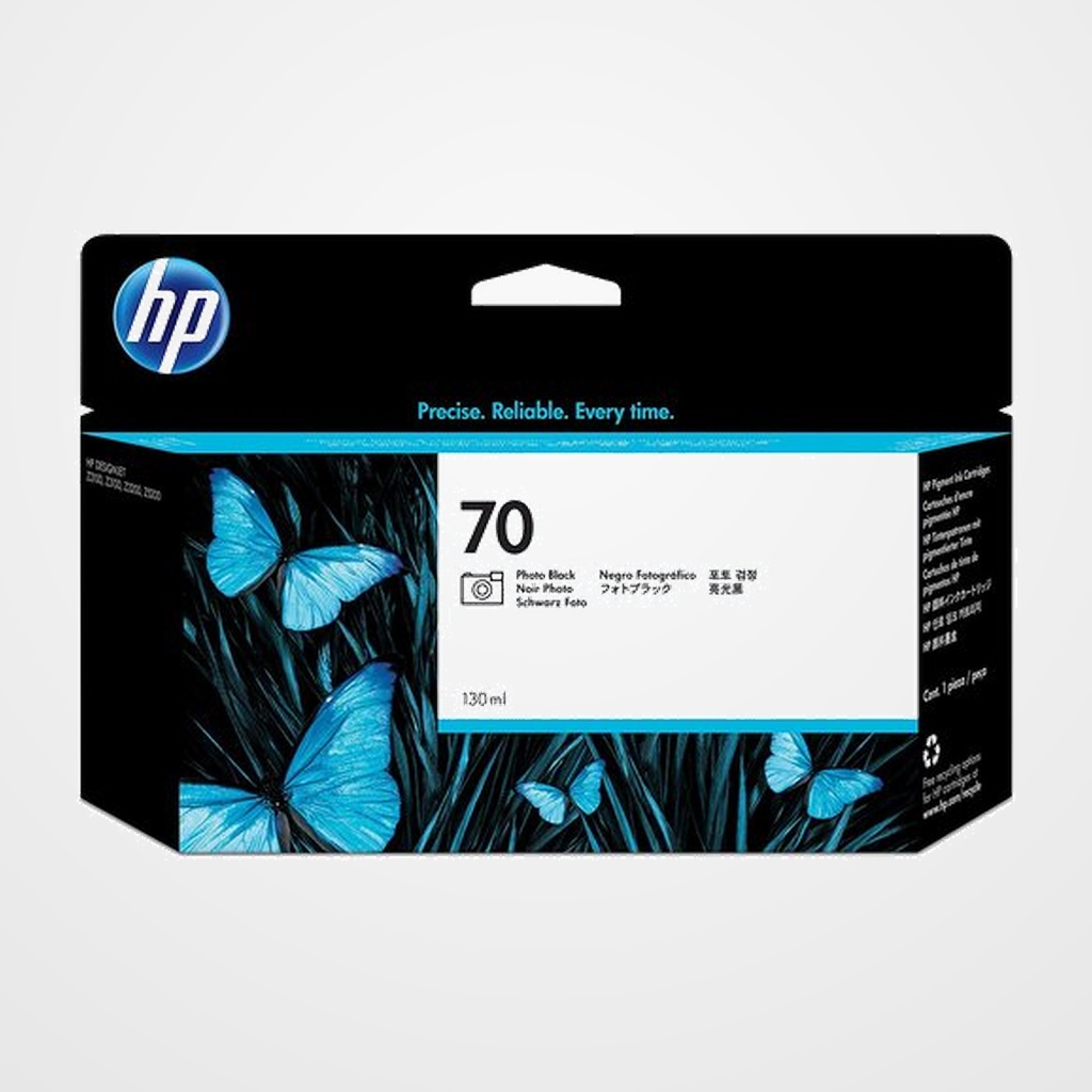 CARTUCHO INKJET HP C9449A Nº70 DESIGNJET Z2100/Z2100 GP/Z3100/Z3100 GP/Z3100PS GP/Z3200/Z3200PS/Z5200/Z5200PS NEGRO FOTOGRAFICO 130 ML.
