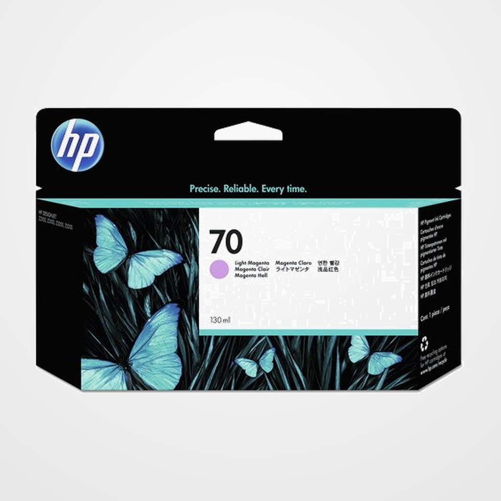 CARTUCHO INKJET HP C9455A Nº70 DESIGNJET Z2100/Z2100 GP/Z3100/Z3100 GP/Z3100PS GP/Z3200/Z3200PS/Z5200/Z5200PS MAGENTA CLARO 130 ML.