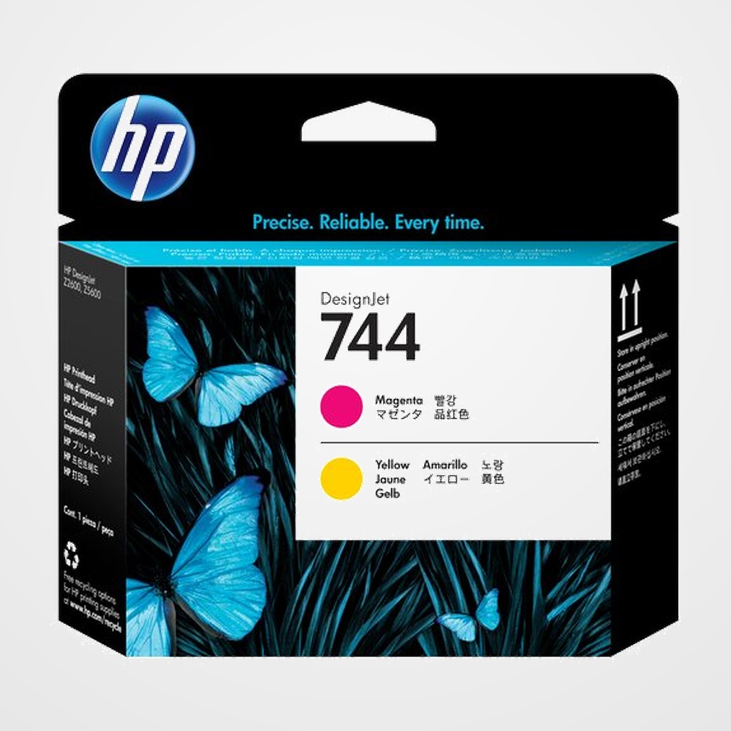 CABEZAL INKJET HP F9J87A Nº744 DESINGJET MAGENTA y AMARILLO