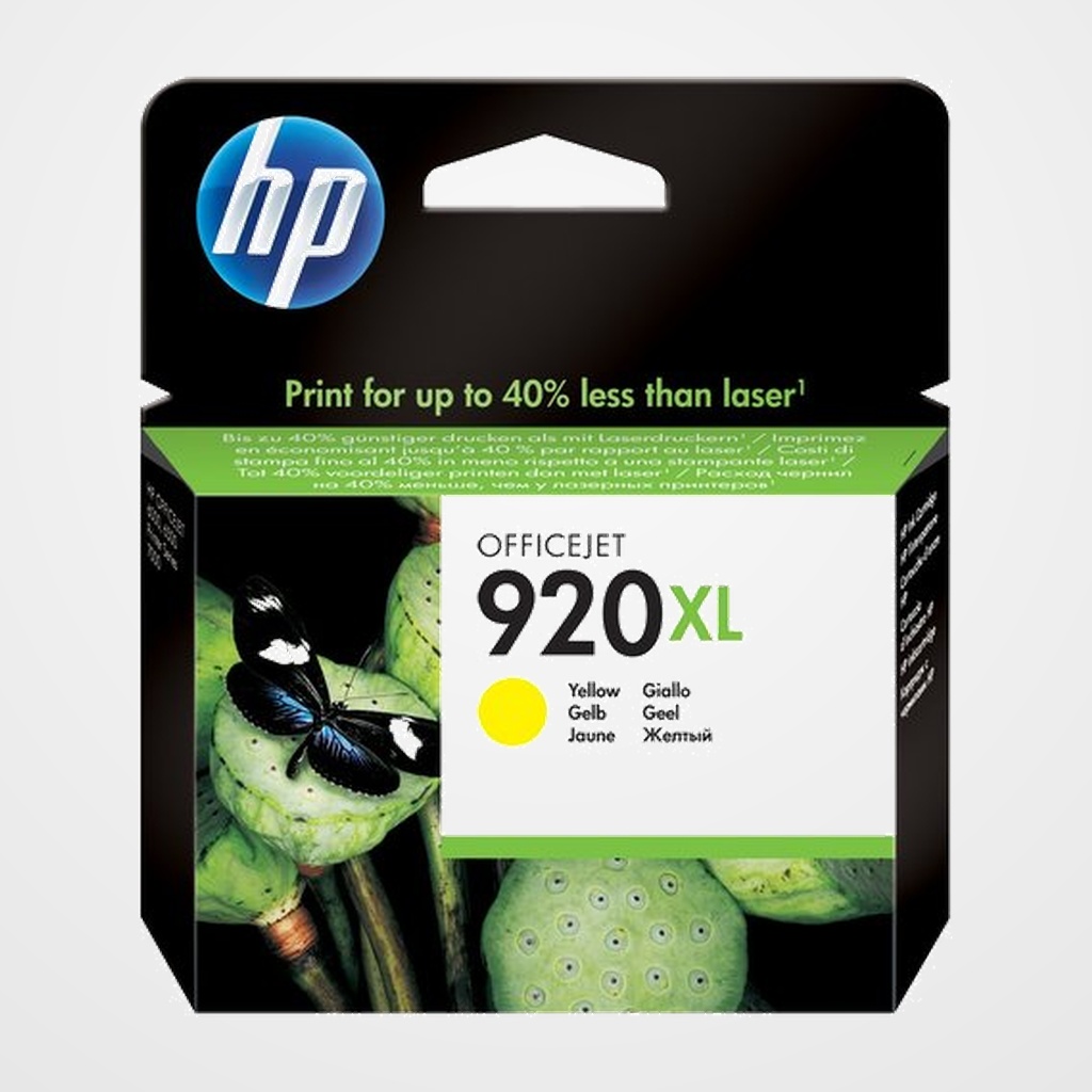 CARTUCHO INKJET HP CD974AE Nº920XL OFFICEJET 920/6000/6500 AMARILLO 700 PÁG.