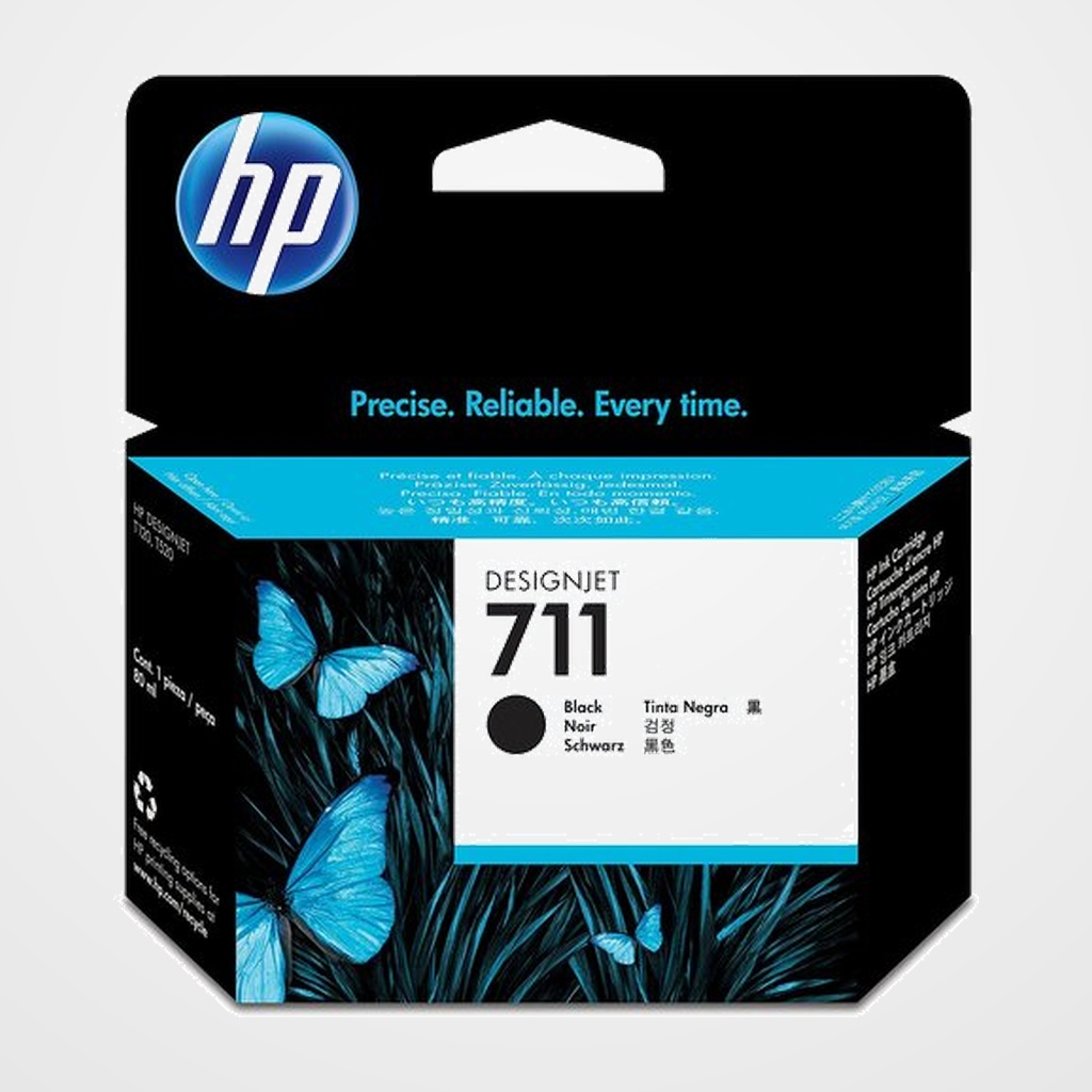 CARTUCHO INKJET HP CZ133A Nº711XL DESINGNJET T120/T520 NEGRO 80 ML.