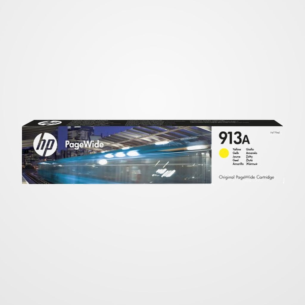 CARTUCHO INKJET HP F6T79AE Nº913A PAGEWIDE MANAGED MFP P57750/P55250/PRO 452/477/552 AMARILLO 3.000 PAG.