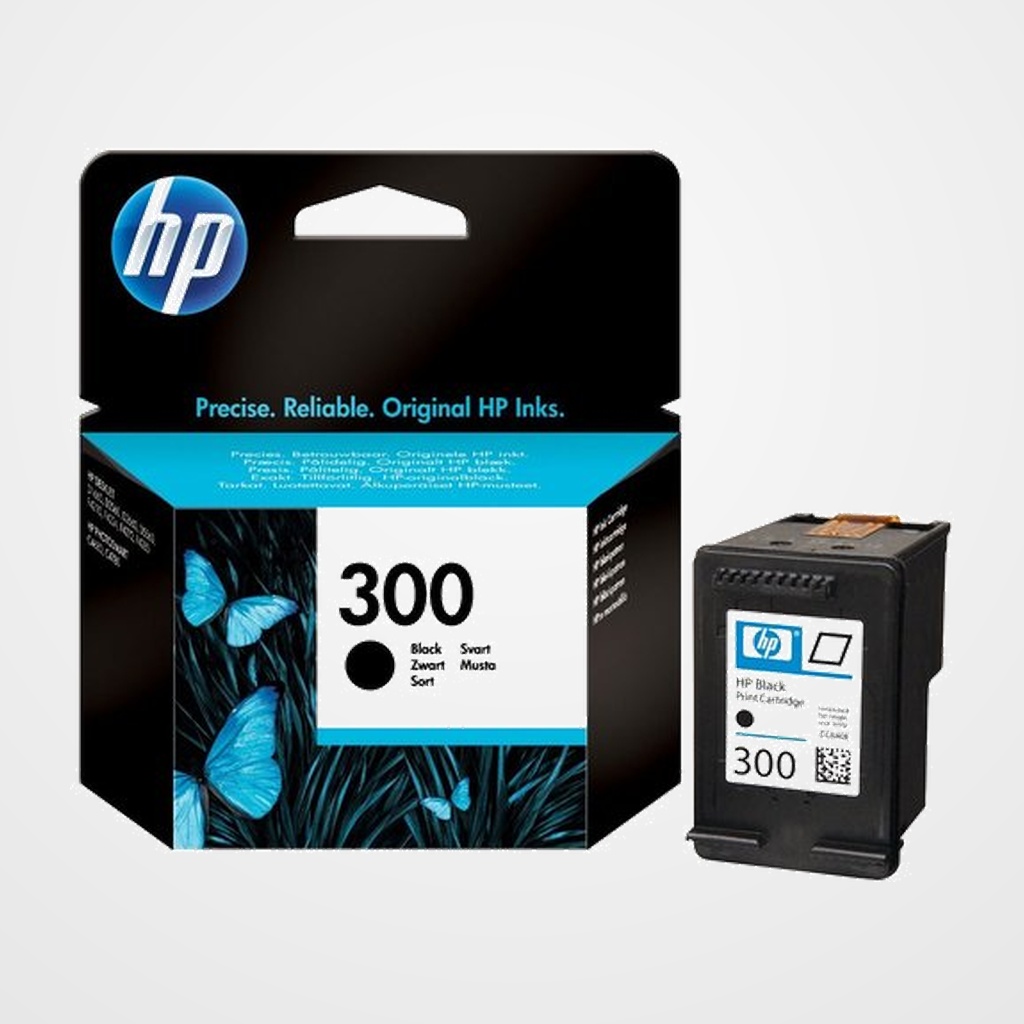 CARTUCHO INKJET HP CC640EE Nº300 DESKJET SERIE D1600/D2560 SERIE D5500 SERIE F2400/F2480/F4280/F4210/F4272/F4500 NEGRO 200 PÁG. (REEMPLAZA AL MODELO HP 703 Y HP 901)