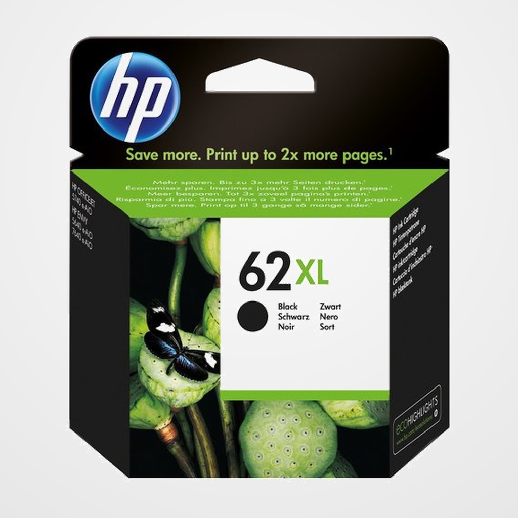 CARTUCHO INKJET HP C2P05AE Nº 62XL DESKJET Y DESKWRITER 5640/5644/5660/7640, OFFICEJET 5740/5742/8040 NEGRO