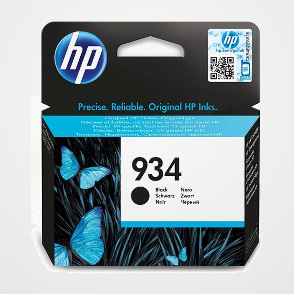 CARTUCHO INKJET HP C2P19AE Nº934 OFFICEJET 6812/6815, PRO 6230/ 6230/6830/6835 NEGRO (400 PAGINAS)