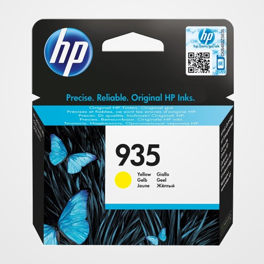CARTUCHO INKJET HP C2P22AE Nº935 OFFICEJET 6812/6815, PRO 6230/ 6230/6830/6835 AMARILLO (400 PAGINAS)