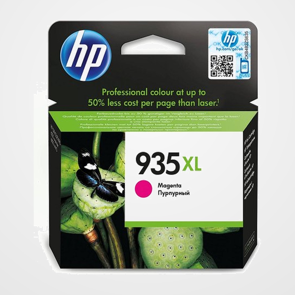 CARTUCHO INKJET HP C2P25AE Nº935XL OFFICEJET 6812/6815, PRO 6230/ 6230/6830/6835 MAGENTA (825 PAGINAS)