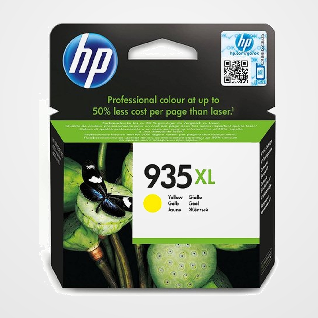 CARTUCHO INKJET HP C2P26AE Nº935XL OFFICEJET 6812/6815, PRO 6230/ 6230/6830/6835 AMARILLO (825 PAGINAS)