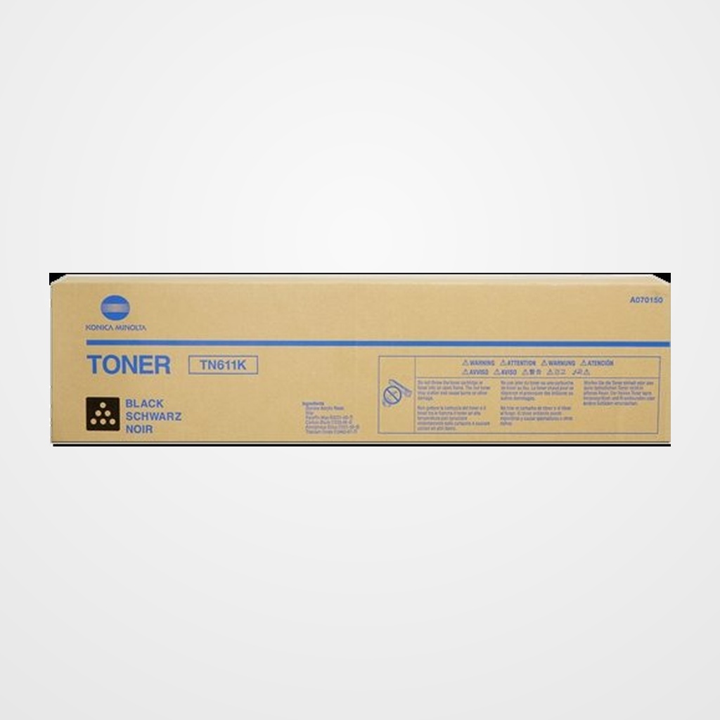 TONER KONICA-MINOLTA TN611K BIZHUB C550/C650 NEGRO 27.000 PAG.