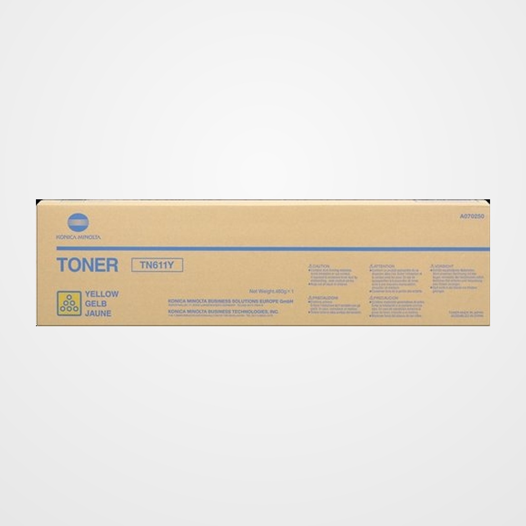 TONER KONICA-MINOLTA TN611Y BIZHUB C550/C650 AMARILLO 27.000 PAG.