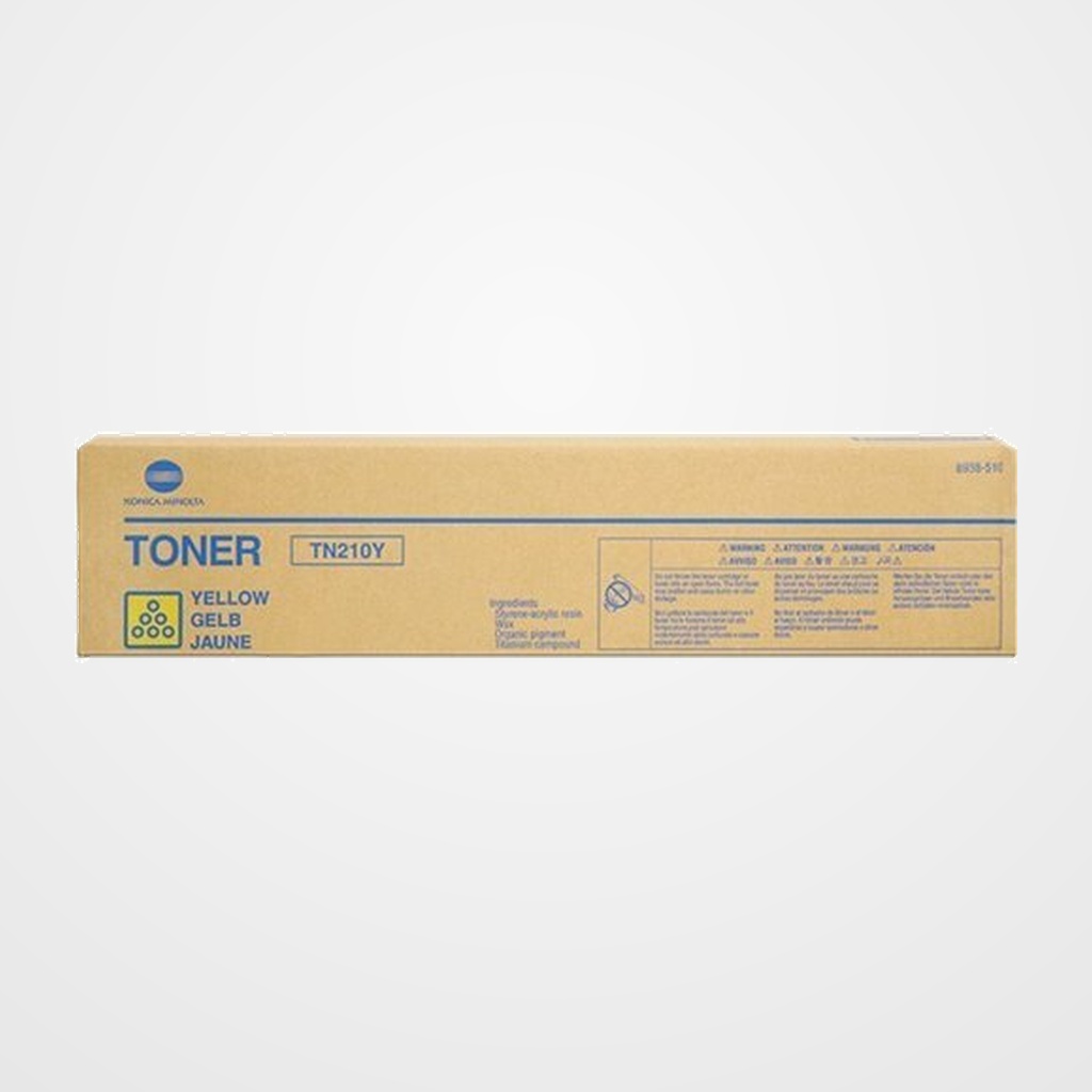 TONER MINOLTA-QMS TN210Y BIZHUB C250/C250P/C252 AMARILLO 12.000 PÁG.