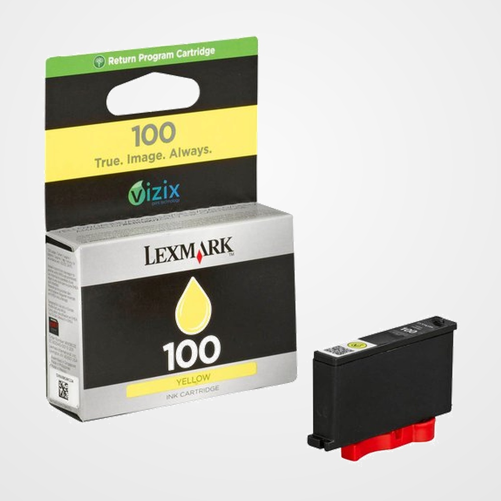 CARTUCHO INKJET LEXMARK 14N0902E Nº 100 S-305/405/505/605 PRO-205/705 AMARILLO 200 PÁG.