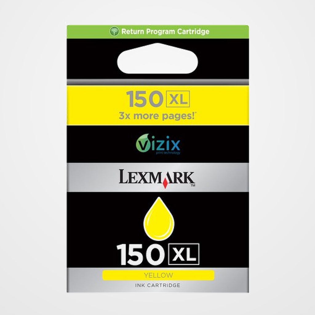 CARTUCHO INKJET LEXMARK 14N1618E Nº 150XL AMARILLO PRO 715/915, S315/S415/S515 750 PAGINAS