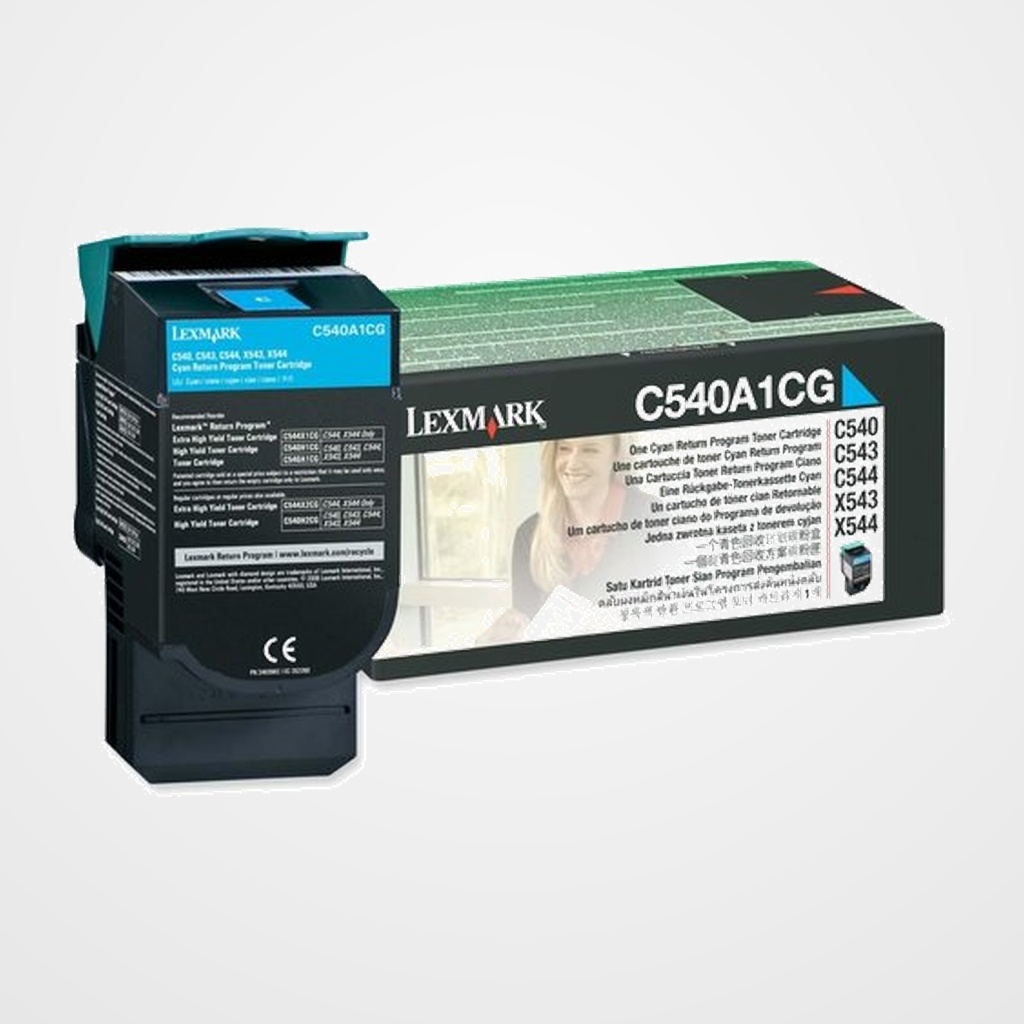 TONER LEXMARK C540A1CG C540/543/544/X543/544 CIAN (1.000 PÁG.)