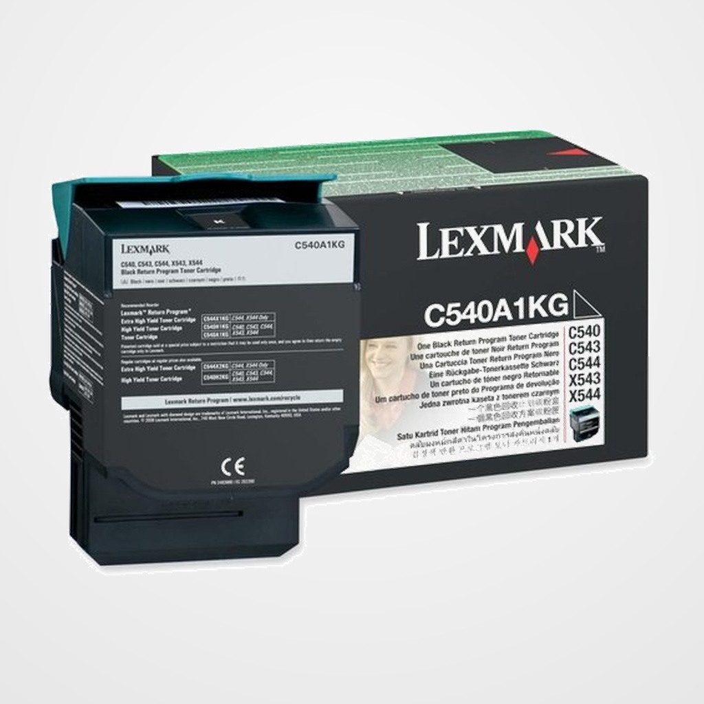 TONER LEXMARK C540A1KG C540/543/544/X543/544 NEGRO (1.000 PÁG.)