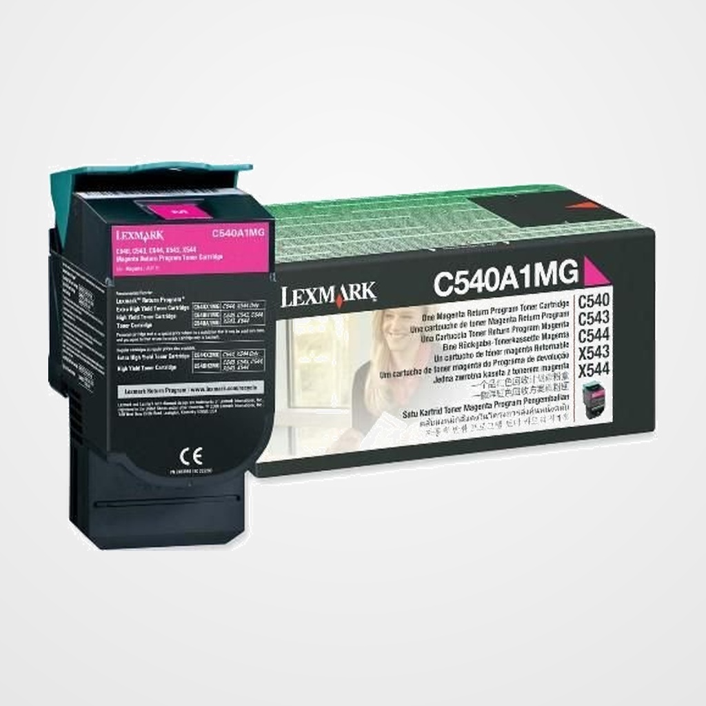 TONER LEXMARK C540A1MG C540/543/544/X543/544 MAGENTA (1.000 PÁG.)